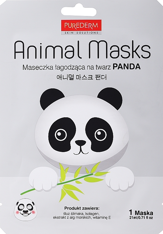 Mascarilla facial de tejido con extracto de miel, camelia y agua de lavanda – Conny Animal Essence Mask